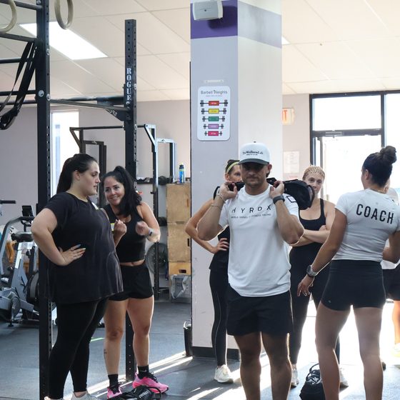 Members mid-workout