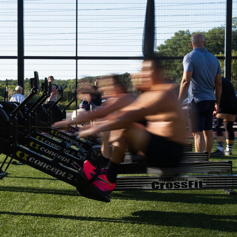Rowing at the HYROX simulation